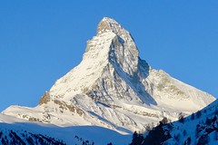 Berg der Berge: Matterhorn, 4478 m, von Zermatt. Foto: Günther Härter.